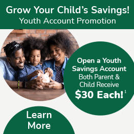 Youth Special. Both parent & child receive $30 each!