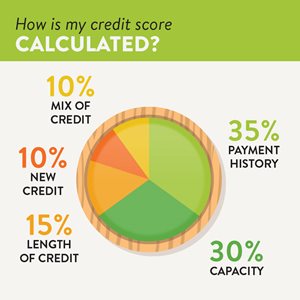 How is my credit score calculated?