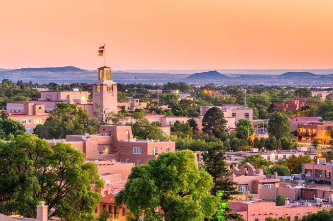 Santa Fe New Mexico downtown